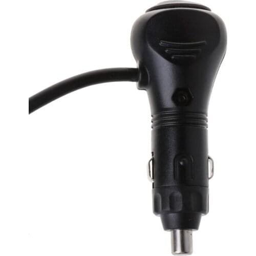 12V 24V Car Cigarette Lighter Adapte Cable Plug Socket With ON-OFF Switch Button
