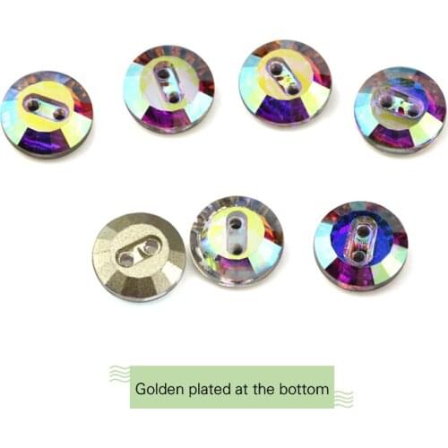 2021New Rhinestone Buttons Clothing Decoration Wedding Handmade Sew on Crystal Rhinestone DIY Crafts For Sewing Accessories