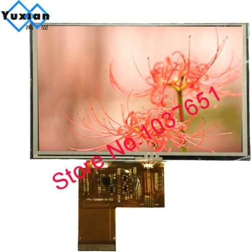 Yuxian 5 inch TFT 800*480 40pin color lcd display with touch panel ILI5960+ILI6122 40pin LT050C-01A New and original