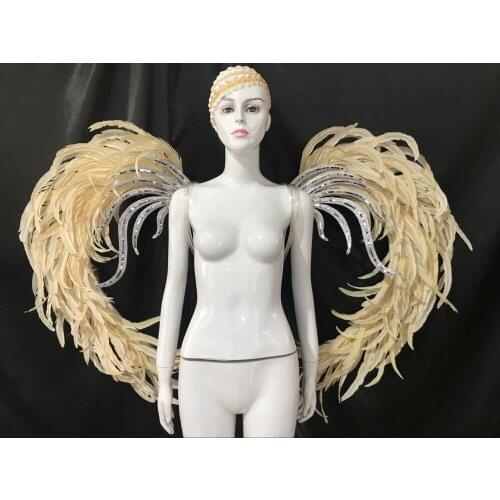 Latin dance Samba accessories Fashion exquisite headdress feathers Delicate dance shows accessories
