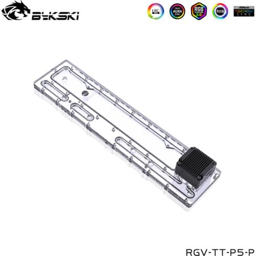 Bykski Distro Plate ,Water Tank For Thermaltake Core P5 Computer Case , Reservoir,Support Sync Motherboard, RGV-TT-P5-P