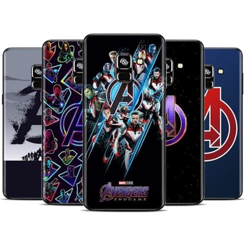 Marvel Avengers Logo For Samsung Galaxy A9 A8 A7 A6 A5 A3 Star Plus M31S M60S M40 M30 M21 M20 M10 M10S Phone Case