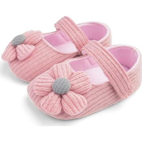 Baby First Walkers Shoes 0-18M Newborn Baby Girls Boys Crib Shoes Cotton Flowers Hook Soft Cork Baby Shoes 10 Colors