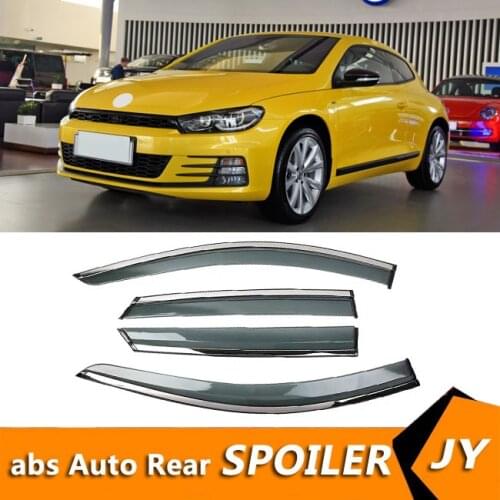 For Volkswagen Scirocco 2009-2016 Window Visor Vent Shades Sun Rain Deflector Guard For Scirocco Auto Accessories 4PCS/SET