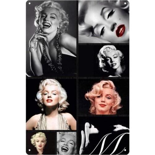 EICOCO Marilyn Monroe Sexy Model Singer (20x30cm) Retro Metal Tin Vintage Wall Art Sign