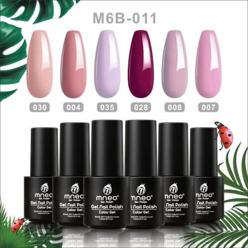 Gel Nail Polish for Manicure Gel Vanishes Art Design Set Pink Red Solid Colors Pastel Professional Nails Lacquer Product 6PCS
