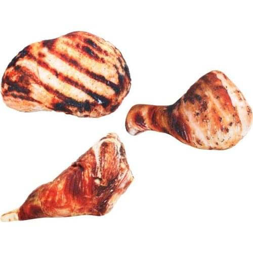 Simulation Chicken Leg Pillow Real Life Chicken Wing Drumstick Barbecue Food Office Pillow Cushion Doll Toys Birthday Gifts