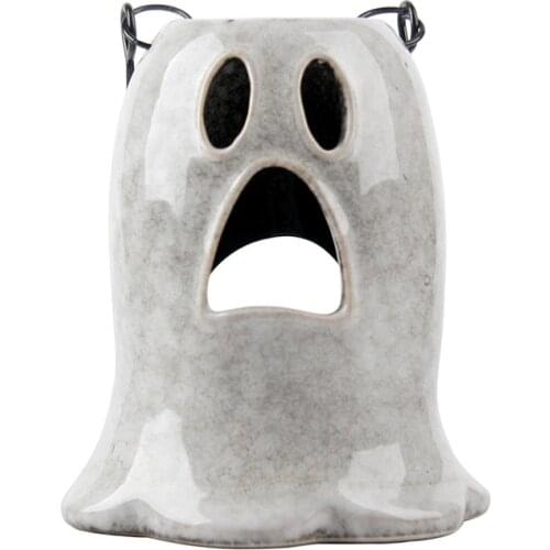 Halloween Ceramic Candlestick Creative Gift Mini Candle Holders Windproof Table Centerpieces Bougeoir Holiday Decoration EB50ZT