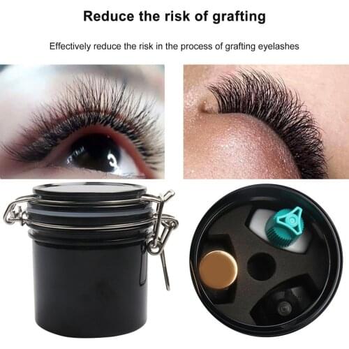 Eyelash Glue Storage Tank Support Individual Adhesive Activated Eyelash Extension Sealed Storage Jar Container Makeup Tool
