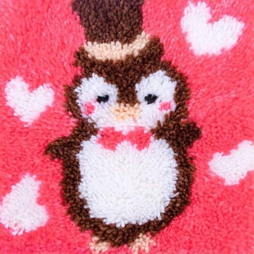 Creative Latch Hook Rug Kit DIY Carpet Handcraft Segment Embroidery Practical Sofa Cushion Carpet Embroidered Material Package