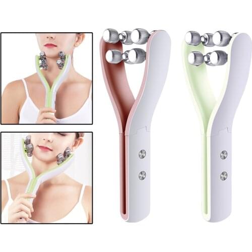 Electric Facial Massager Microcurrent V Face Roller Multifunctional