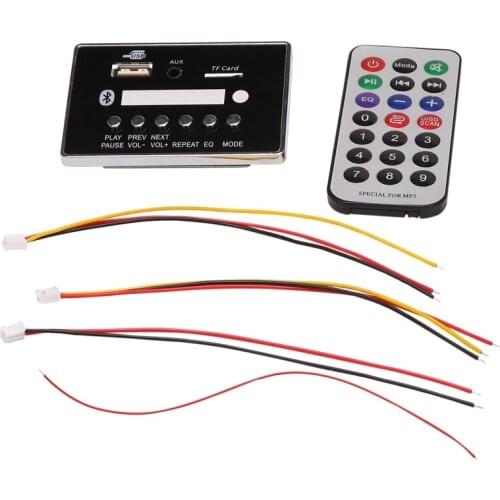 MP3 Decoder,DC5V-12V Bluetooth 5.0 MP3 Audio Decoder Board Module Supports MP3/USB /TF /LINE IN / FM Decoder Board