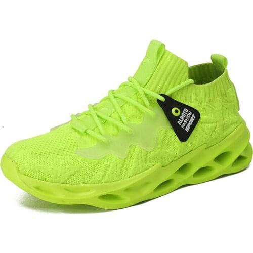 Men Leisure Shoes 2020 Autumn New Version Mesh Breathable Fashion Personality Trend Sports Socks Shoes Man Zapatillas Hombre