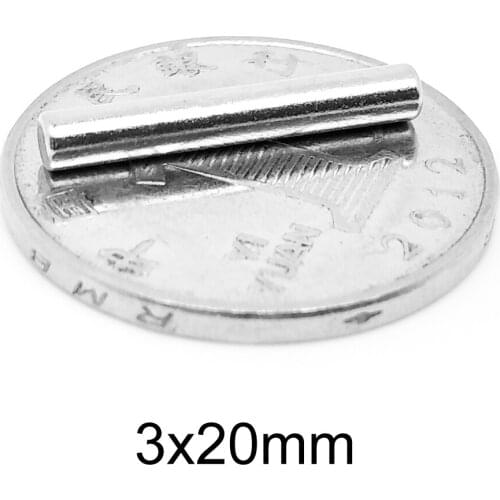 20~500pcs 3x20 Minor Diameter Magnet 3mm x 20mm Bulk Small Round Magnets 3x20mm Neodymium Disc Magnets 3*20 mm strong magnet