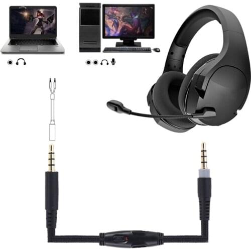 2021 New For -HyperX Cloud Alpha/Flight Headphone Cable Sound Control Headphone Cable