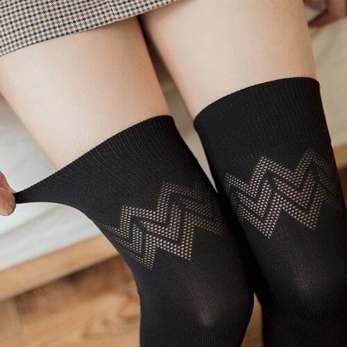 New Women Socks Fashion Stockings Casual Cotton Thigh High Over Knee Cotton High Socks Girls Womens Female Long Knee Sock