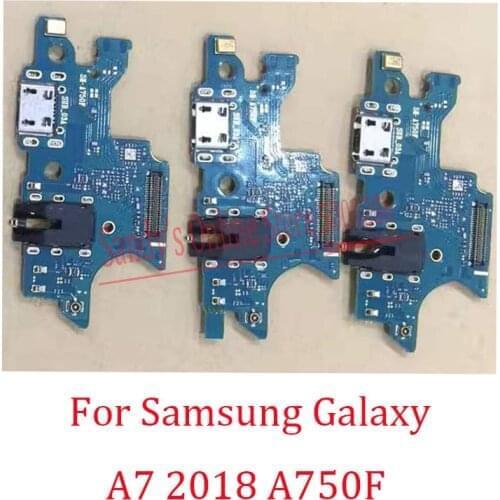 Original Quality USB Charging Port Connector Board Dock Flex Cable For Samsung Galaxy A7 2018 A750 A750F SM-A750F Charge Board