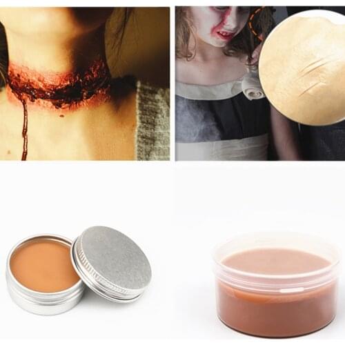 Simulation Scar Wound Skin Waterproof Makeup Film Special Effects Fake Scar Skin Fancy Wax Body Face Fancy Halloween Body Paint