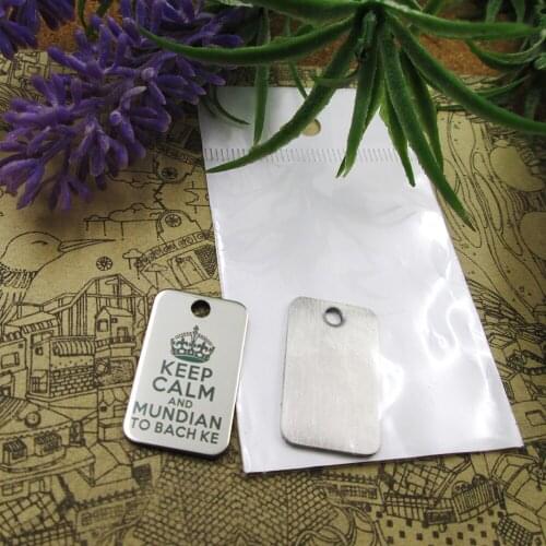 20pcs--"keep calm and mundian to bach ke"stainless steel charms more style for choosing DIY pendants for necklace