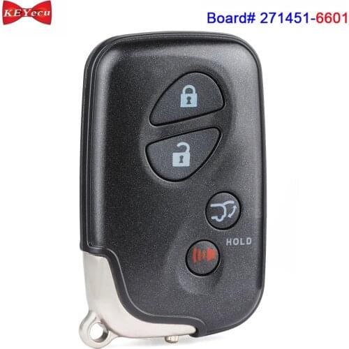 KEYECU for Lexus LX570 2008 2009 2010 2011 2012 2013 2014 2015 2016 Smart Keyless Remote Key Fob 271451-6601 HYQ14AEM