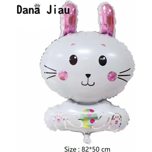 Big White Rabbit Ballon Wedding Sweet Party Decoration Balloons Happy Birthday Zoo Animal Theme Balloon Kids Toy Girl DIY Crafts