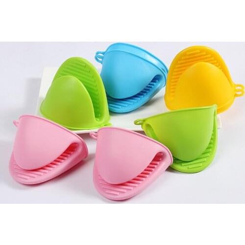 Silicone Oven Glove Clip Cake Bakeware Heat Resistant Finger Hand Clip Oven Microwave Mitt Convenient Pot Holder LX8106