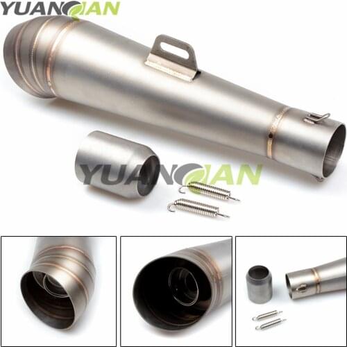 36-51mm Universal Motorcycle Exhaust Escape Moto Muffler Pipe With Removable DB Killer FOR GY6 CBR125 CB400 CB600 YZF