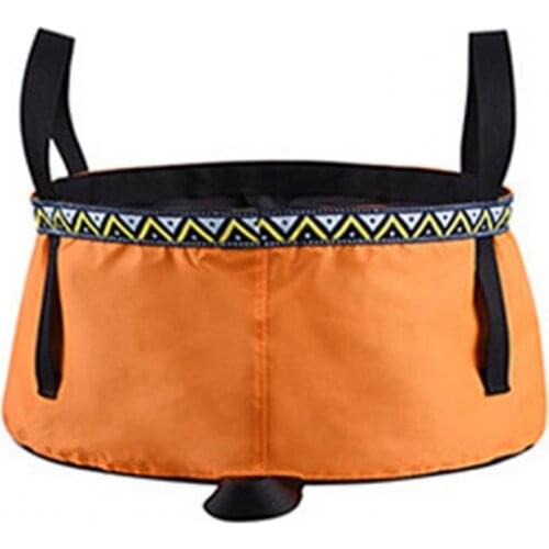 12L Folding Basin Good Quality Portable Multifunctional Nyion Cloth Wear-resistant Camping Wash Basins for Outdoor