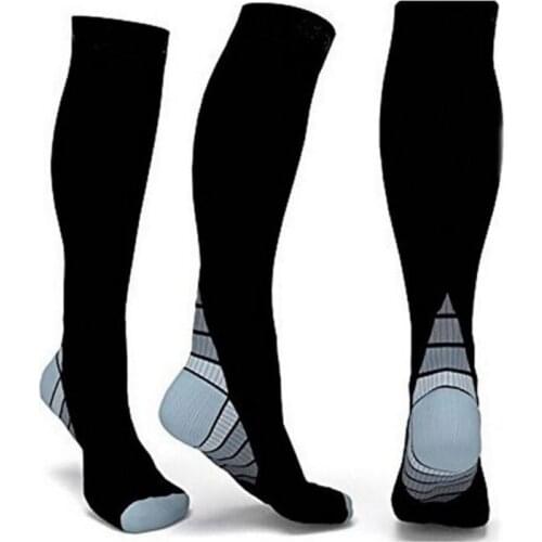 1 Pair Compression Socks Women Men Long Tube Nylon Cotton Hosiery Outdoor Sports Footwear Accessories