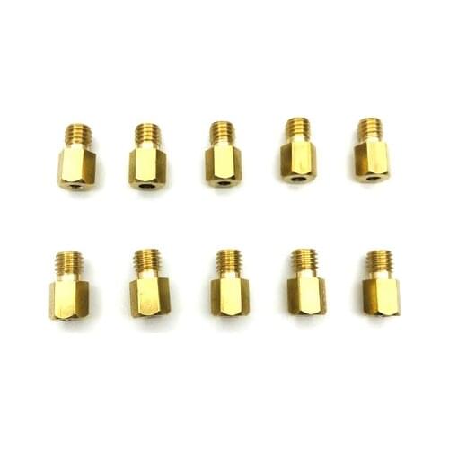 10pcs Carburetor Main Jet Thread for DellOrto BGM Motoforce Carburetor Injector Nozzle Size 200-290