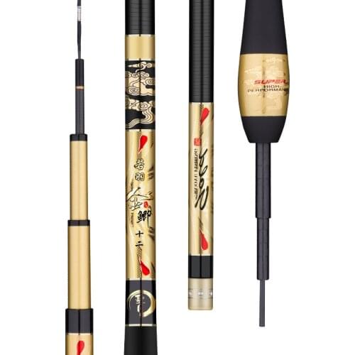 2.7m -5.4m High Carbon Fiber Taiwan Fishing Rod Ultra-light Super Hard 28 Tuning Fishing Olta Hand Canne Peche Carp Fishing Pole