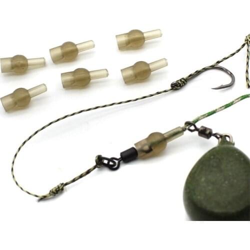 20PCS Carp Fishing Micro Tulip Bead Soft Rubber Quick Change Bead for Helicopter Rigs Tackle Accessories Carp Method Feeder Tool