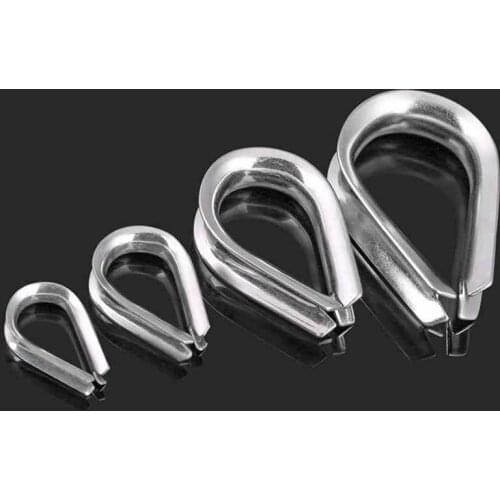 304 stainless steel ferrule boast chicken heart ring buckle triangular ring steel wire rope Chuck Accessories m1.5-m16 3Pcs