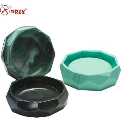 3d Silicone molds Geometric shape flower pot and vase molds for concrete