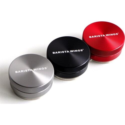 58.35mm Adjustable Coffee Tamper Stainless Steel Thread/Four Angled Base Espresso Powder Hammer Coffee Accessories For Barista