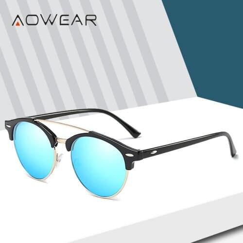 AOWEAR Women's Sunglasses Round