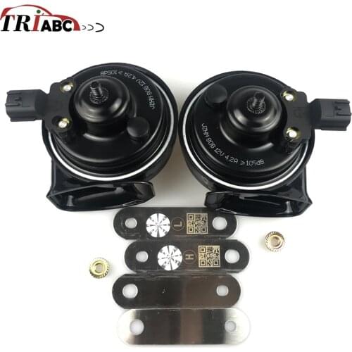 2 PCS Car Klaxon Horn For Kia Forte K5 K3 K4 Hyundai Tucson IX35 IX25 Sonata Qianlima Elantra Verna KX7 K9 With Original Plug