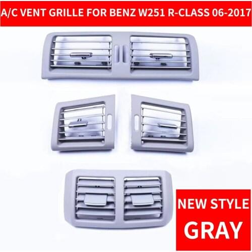 Car Front Left Right Rear Center Air Vent Grille AC Gray For Mercedes Benz W251 R-CLASS R300 R320 R350 R400 R500 2006-2017 NEW