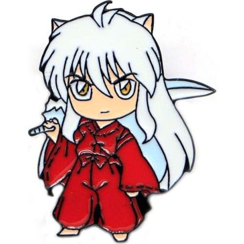 K2499 Inuyasha Pins Enamel Pins Cartoon Anime Lapel Pin Bag Backpack Brooches Hat Badge Funny Collection Gifts