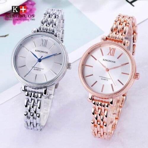 Fashion Rose Gold Ladies Watch Fine Strap Bracelet Womens Wrist watches Luxury Female Ultra-thin Clock Waterproof Silver Relogi