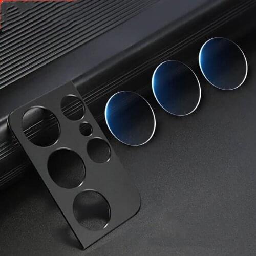 For Samsung Galaxy S21 S21 ULTRA Metal ring Cover Camera Lens +Temper glass For Samsung S21 S21 PLUSLens Case