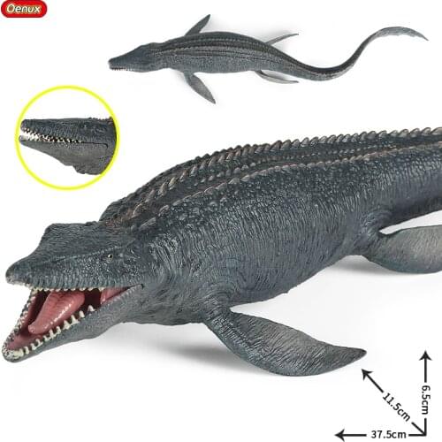 Oenux Prehistoric Sea Life Mosasaurus Simulation Savage Jurassic Dinosaurs Animals Model Action Figures PVC Toy Kids Gift