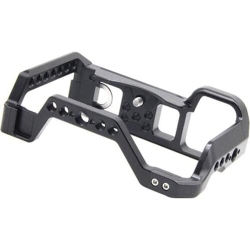 DSLR Camera Cage for Sony A7C Housing Case Cold Shoe 1/4Inch Arri Hole for Microphone LED Fill Light Extension