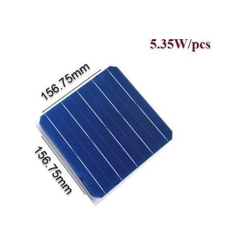 6x6 monocrystalline solar cell 0.5V 5.35W PERC high efficiency 21.9% for diy 5V mono solar panel 10pcs/Lot