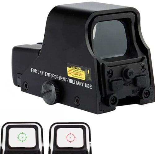 Holographic Sight Red Dot Waterproof Anti-vibration DOptic Sight With 20mm Rail Mounts For Airsoft Sniper Rifle Hunting Tactics