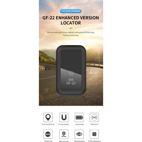 New Mini GPS Tracker GF22 GPS Locator Recording Anti-Lost Device Support Remote Recording WIFI+LBS+GPS+AGPS Tracking Device