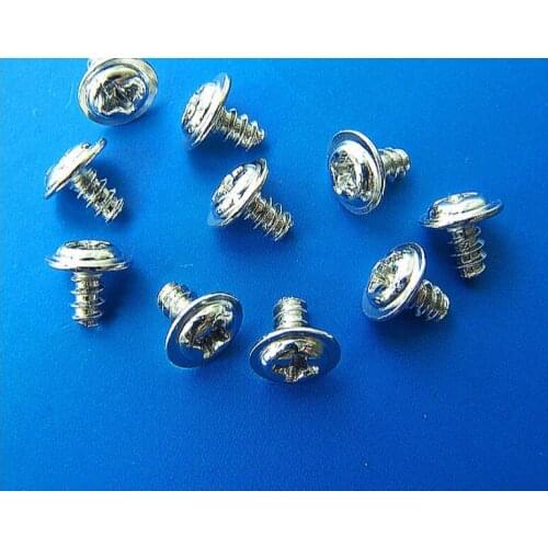 PWB M1.7 M2 M2.3 M2.6 M3 *3 4 5 6 8mm silver or black Round head with gasket cross phillips Flat tail self-tapping screws