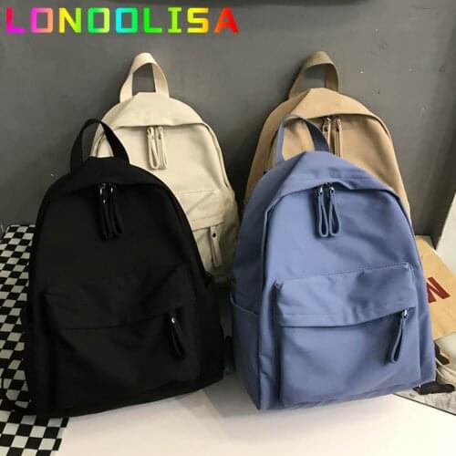 Fashion Girls Backpack Women Simple Bagpack New College School Bag For Teenager Girls Large Capacity Shoulder Bag Travel Bagpack
