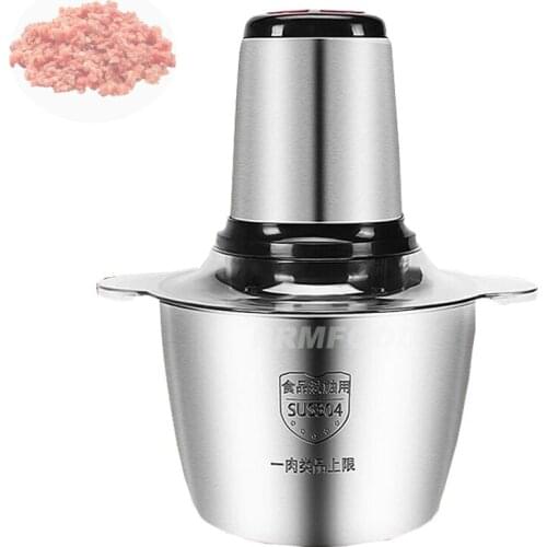 Stainless Steel 3L Electric Chopper Meat Grinder Mincer Food Processor Slicer Kitchen Tools Auto Vegetables Mixer