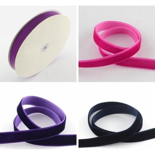 5/8" 15.9mm Single Face Velvet Ribbon for Decoration Jewelry Making DIY Craft, 5/8"(15.9mm); about 25yards/roll(22.86m/roll)